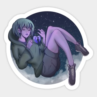 Blue Heart Sticker